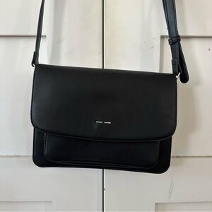 Black Leather Crossbody Bag
